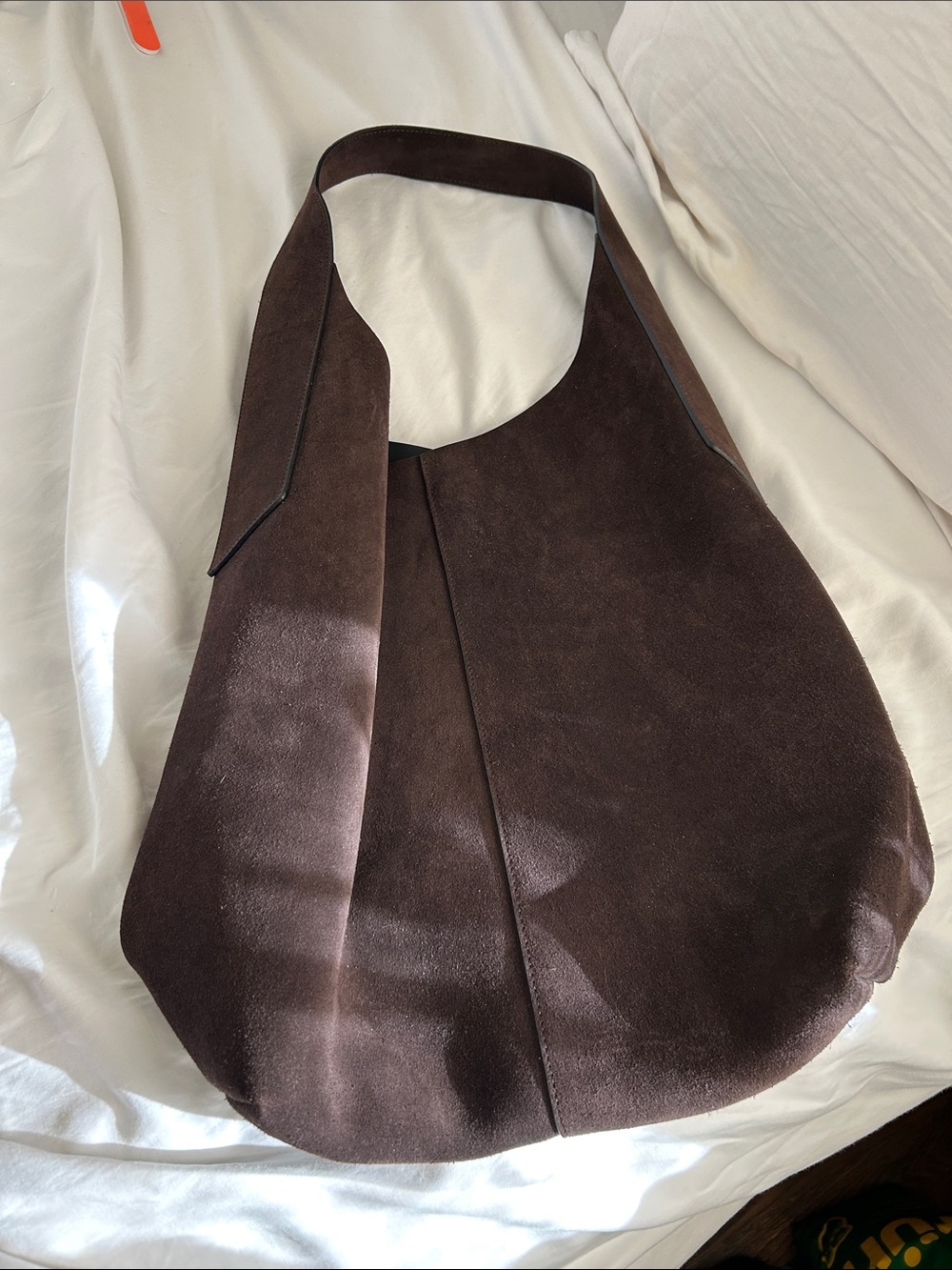 Banana Republic Dark Brown Suede Shoulder Hobo
